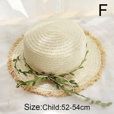Нова сламена шапка с листа от ратан и панделка дамска панама пролет лято пътуване плаж шапки с плосък връх дамска козирка за слънце шапка с широка периферия