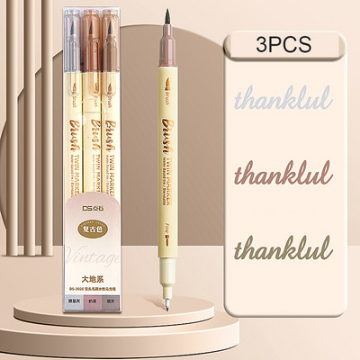 Писалка с четка с двойни маркери, цветен маркер за фини точки и писалка за маркиране на четка за оцветяване на възрастни, планиране на надписи на ръка