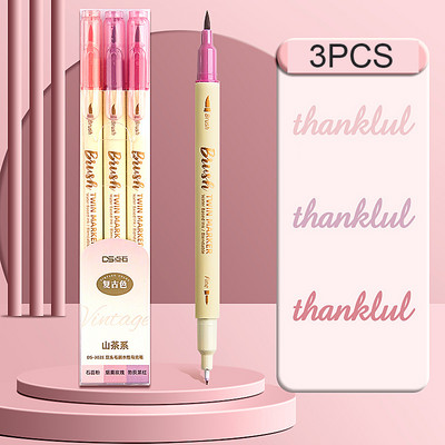 Писалка с четка с двойни маркери, цветен маркер за фини точки и писалка за маркиране на четка за оцветяване на възрастни, планиране на надписи на ръка