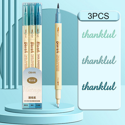 Писалка с четка с двойни маркери, цветен маркер за фини точки и писалка за маркиране на четка за оцветяване на възрастни, планиране на надписи на ръка