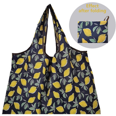 Найлонова голяма сгъваема еко пазарска чанта за многократна употреба Kawaii Tote Cartoon Водоустойчиви дамски чанти за магазин в супермаркет Сладки