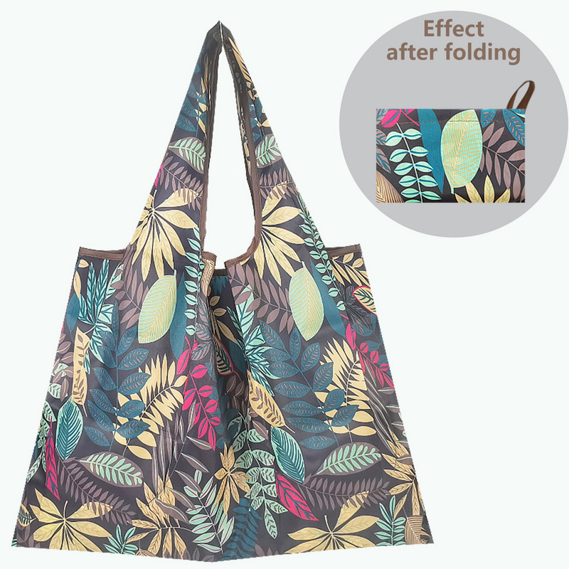 Найлонова голяма сгъваема еко пазарска чанта за многократна употреба Kawaii Tote Cartoon Водоустойчиви дамски чанти за магазин в супермаркет Сладки