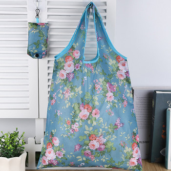 Αναδιπλούμενη, επαναχρησιμοποιούμενη τσάντα αγορών, υψηλής ποιότητας, μεγάλου μεγέθους, οικολογική τσάντα αδιάβροχη τσάντα μπλουζάκι Τσάντες καταστήματος Τσάντες χειρός