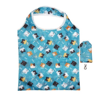 Сгъваема пазарска чанта за многократна употреба Висококачествена чанта с голям размер Еко чанта Водоустойчива чанта за тениска Магазинни чанти Дамски чанти