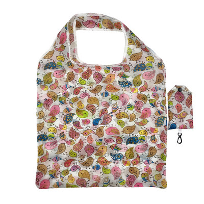 Сгъваема пазарска чанта за многократна употреба Висококачествена чанта с голям размер Еко чанта Водоустойчива чанта за тениска Магазинни чанти Дамски чанти