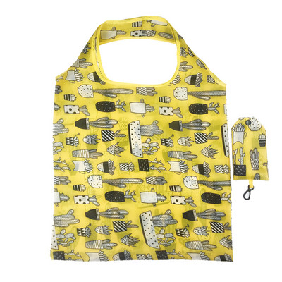 Сгъваема пазарска чанта за многократна употреба Висококачествена чанта с голям размер Еко чанта Водоустойчива чанта за тениска Магазинни чанти Дамски чанти