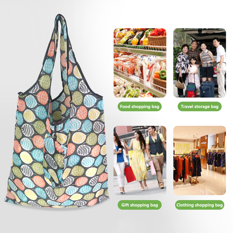 Сгъваема пазарска чанта за многократна употреба Висококачествена чанта с голям размер Еко чанта Водоустойчива чанта за тениска Магазинни чанти Дамски чанти
