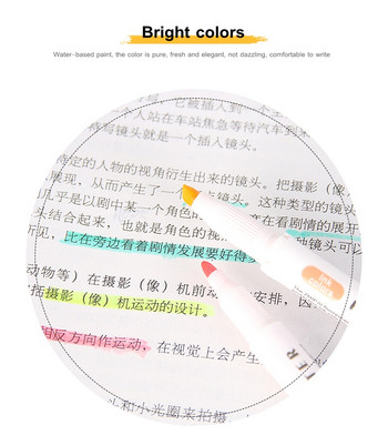 5 ΤΕΜ/Μαρκαδόροι κουτιού Σετ στυλό επισήμανσης Kawaii Markers Soft Head Focus on Notes Ζωγραφική Σχολικά είδη τέχνης Χαρτικά