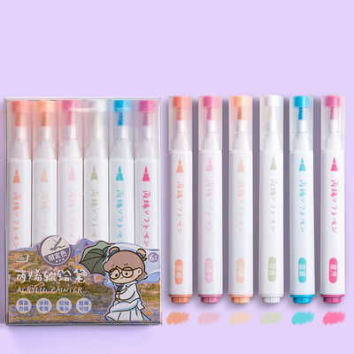 Химикалки с акрилни бои Маркери за рисуване, Химикалки с фина точка за рисуване върху скали Стъкло Дърво Керамика Плат Метално платно, Изкуство за рисуване