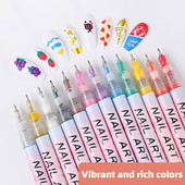 Акрилни маркери ученици спринцовка маркери за нокти Направи си сам писалка за оцветяване нови маркери на водна основа хайлайтър изкуство с маркери