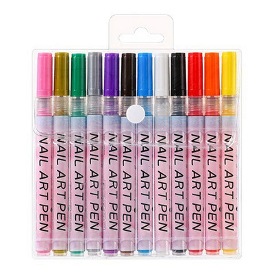 Акрилни маркери ученици спринцовка маркери за нокти Направи си сам писалка за оцветяване нови маркери на водна основа хайлайтър изкуство с маркери