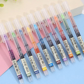 30 цветни бързосъхнещи гел химикалки, комплект училищни офис дневници, маркери за рисуване, права течна ролкова химикалка, търкалящи се химикалки