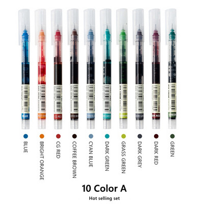 30 цветни бързосъхнещи гел химикалки, комплект училищни офис дневници, маркери за рисуване, права течна ролкова химикалка, търкалящи се химикалки