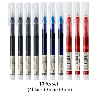 30 цветни бързосъхнещи гел химикалки, комплект училищни офис дневници, маркери за рисуване, права течна ролкова химикалка, търкалящи се химикалки