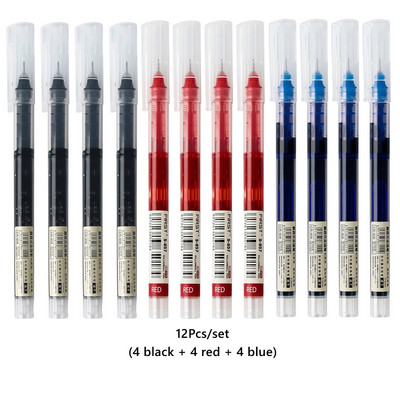 30 цветни бързосъхнещи гел химикалки, комплект училищни офис дневници, маркери за рисуване, права течна ролкова химикалка, търкалящи се химикалки