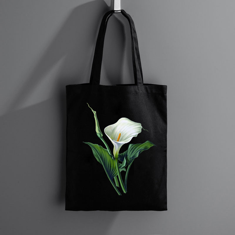 Индивидуална пазарска чанта с цветен принт от Eco Canva платнена дамска чанта през рамо Дамска чанта Shopper Tote Студентска чанта за книги за лаптоп