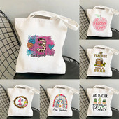 Дамска чанта през рамо Дамска чанта Shopper Чанта Definition Teacher Printed Kawaii Bag Harajuku Shopping Canvas Shopper Bag чанта за момиче