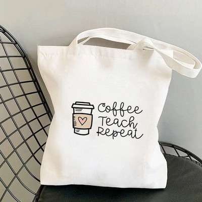 Дамска чанта през рамо Дамска чанта Shopper Чанта Definition Teacher Printed Kawaii Bag Harajuku Shopping Canvas Shopper Bag чанта за момиче