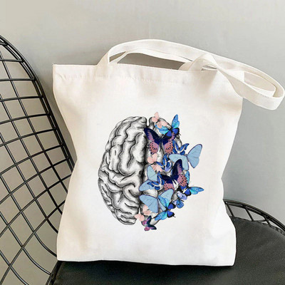 Дамска чанта през рамо Дамска чанта Shopper Чанта Definition Teacher Printed Kawaii Bag Harajuku Shopping Canvas Shopper Bag чанта за момиче