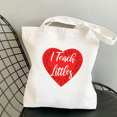 Дамска чанта през рамо Дамска чанта Shopper Чанта Definition Teacher Printed Kawaii Bag Harajuku Shopping Canvas Shopper Bag чанта за момиче