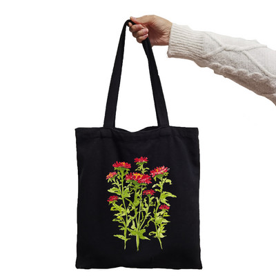 Дамска чанта Pink Cosmos Flowers Lemonade Daisies Дамска чанта Harajuku Print Fashion Черни чанти за рамо Големи пазарски чанти Tote Bag