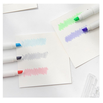 1 бр. Блестящ маркер с пастелни цветове Bling Метален хайлайтър за рисуване Живопис Художествени училищни пособия F7203