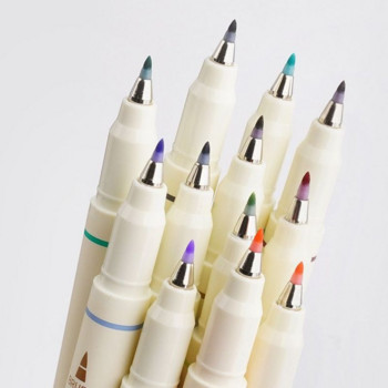 3 бр./комплект маркери за изкуство Химикалки Студентски рисунки Писане Направи си сам дневник Многоцветна мека писалка за рисуване Kawaii Канцеларски материали Ученически пособия