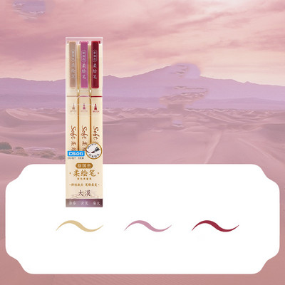 3 бр./комплект маркери за изкуство Химикалки Студентски рисунки Писане Направи си сам дневник Многоцветна мека писалка за рисуване Kawaii Канцеларски материали Ученически пособия