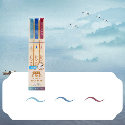 3 бр./комплект маркери за изкуство Химикалки Студентски рисунки Писане Направи си сам дневник Многоцветна мека писалка за рисуване Kawaii Канцеларски материали Ученически пособия