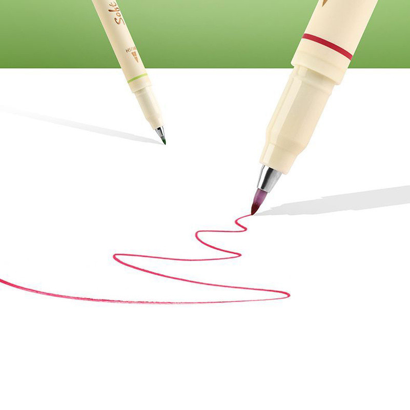 3 бр./комплект маркери за изкуство Химикалки Студентски рисунки Писане Направи си сам дневник Многоцветна мека писалка за рисуване Kawaii Канцеларски материали Ученически пособия