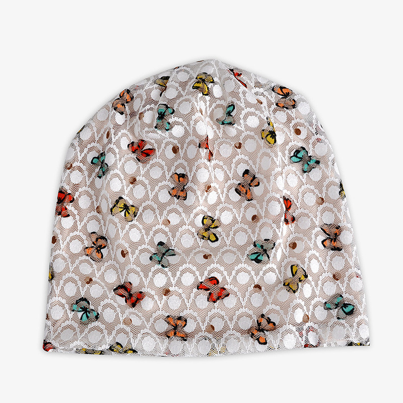 Дамска ветроустойчива шапка за колоездене на открито, плетена пролет, лято, пеперуда, дишаща мрежеста дантела, защитна шапка за бременни, шапка U95