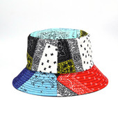 2022 модна лятна рибарска шапка с печат на Пейсли Реверсивни шапки Harajuku Bucket Hat за жени Мъже Street Hip Hop Cap Риболовна шапка