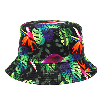 2022 модна лятна рибарска шапка с печат на Пейсли Реверсивни шапки Harajuku Bucket Hat за жени Мъже Street Hip Hop Cap Риболовна шапка