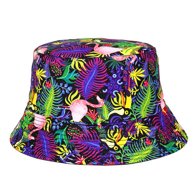 2022 модна лятна рибарска шапка с печат на Пейсли Реверсивни шапки Harajuku Bucket Hat за жени Мъже Street Hip Hop Cap Риболовна шапка
