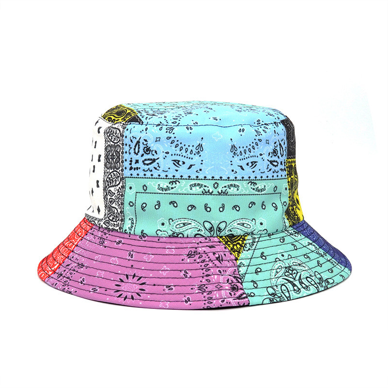2022 модна лятна рибарска шапка с печат на Пейсли Реверсивни шапки Harajuku Bucket Hat за жени Мъже Street Hip Hop Cap Риболовна шапка