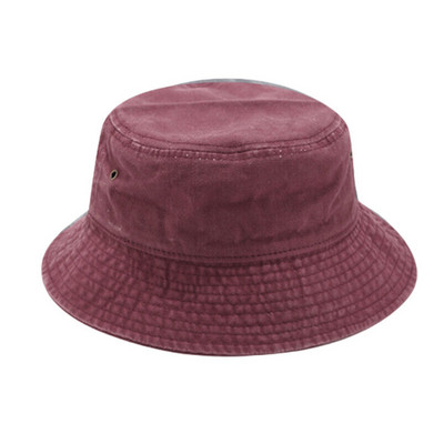 Нова сгъваема рибарска шапка Дамска лятна памучна шапка с кофа Изпрана ретро дънкова шапка с кофа Боб шапки Хип-хоп Gorros Мъже Жени