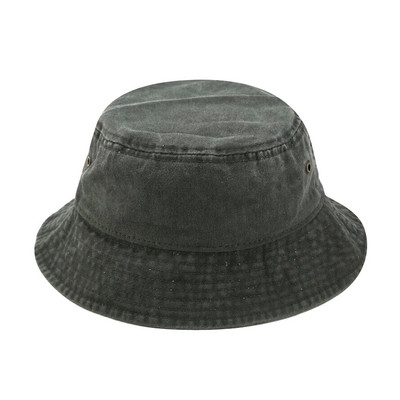 Нова сгъваема рибарска шапка Дамска лятна памучна шапка с кофа Изпрана ретро дънкова шапка с кофа Боб шапки Хип-хоп Gorros Мъже Жени