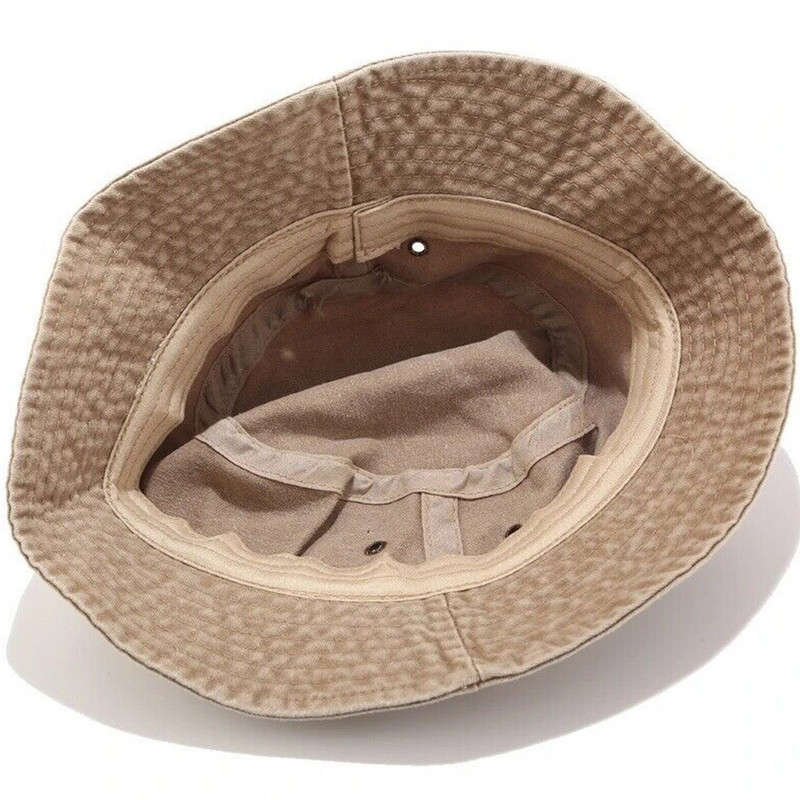 Нова сгъваема рибарска шапка Дамска лятна памучна шапка с кофа Изпрана ретро дънкова шапка с кофа Боб шапки Хип-хоп Gorros Мъже Жени