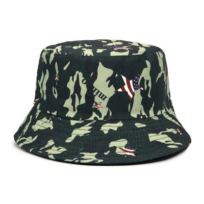 2023 Луксозна панамска шапка с кофа Мъжки жени Лятна шапка с кофа с фламинго с принт Боб шапка Хип-хоп Gorros Fishing Fisherman Hat