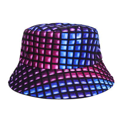 2023 Луксозна панамска шапка с кофа Мъжки жени Лятна шапка с кофа с фламинго с принт Боб шапка Хип-хоп Gorros Fishing Fisherman Hat