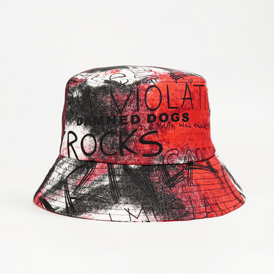 2023 Луксозна панамска шапка с кофа Мъжки жени Лятна шапка с кофа с фламинго с принт Боб шапка Хип-хоп Gorros Fishing Fisherman Hat