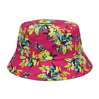 2023 Луксозна панамска шапка с кофа Мъжки жени Лятна шапка с кофа с фламинго с принт Боб шапка Хип-хоп Gorros Fishing Fisherman Hat