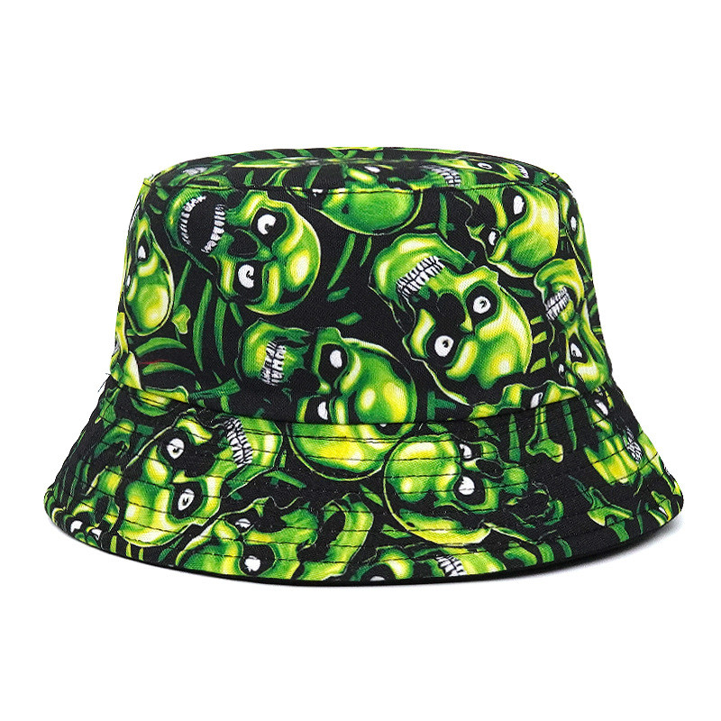 2023 Луксозна панамска шапка с кофа Мъжки жени Лятна шапка с кофа с фламинго с принт Боб шапка Хип-хоп Gorros Fishing Fisherman Hat