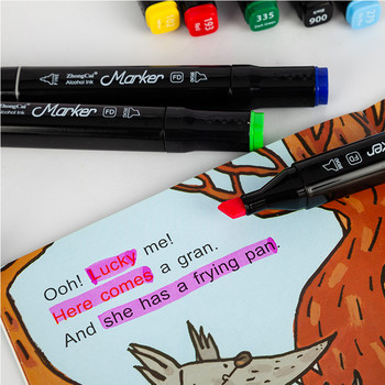 12 цвята цветен двуглав маслен маркер за рисуване, скица, рисуване, графити, арт маркери за канцеларски материали за студенти по изкуства