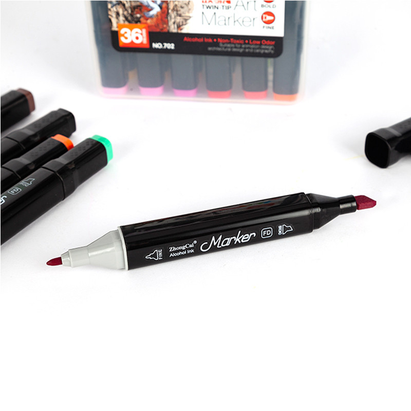 12 цвята цветен двуглав маслен маркер за рисуване, скица, рисуване, графити, арт маркери за канцеларски материали за студенти по изкуства