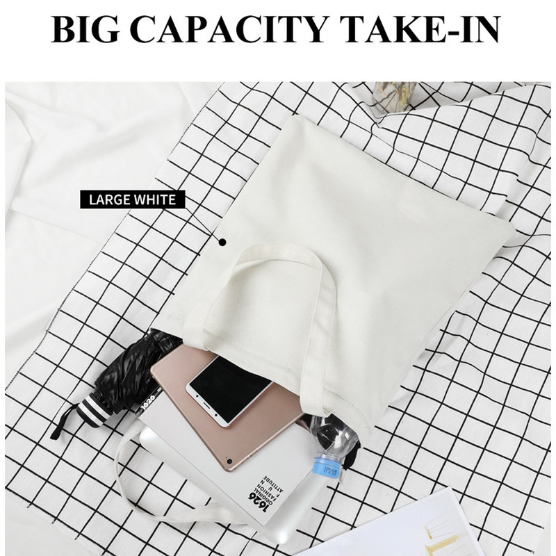 Дамска чанта Ежедневни чанти за през рамо с голям капацитет Shopper Canvas Мода със златни цветя Harajuku Print Преносими чанти за органайзер