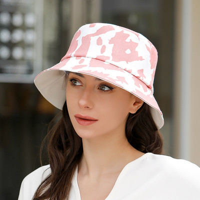 Pamut Vödörsapkák Női Nyári Fényvédő Panama Kalap Férfi Virágmintás Sunbonnet Fedoras Outdoor Fisherman Hat Strandsapka