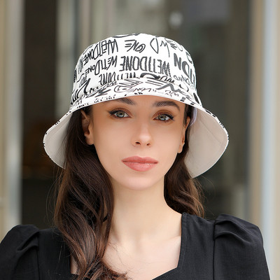 Pamut Vödörsapkák Női Nyári Fényvédő Panama Kalap Férfi Virágmintás Sunbonnet Fedoras Outdoor Fisherman Hat Strandsapka