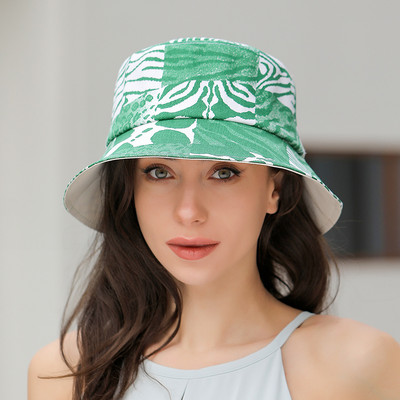 Pamut Vödörsapkák Női Nyári Fényvédő Panama Kalap Férfi Virágmintás Sunbonnet Fedoras Outdoor Fisherman Hat Strandsapka