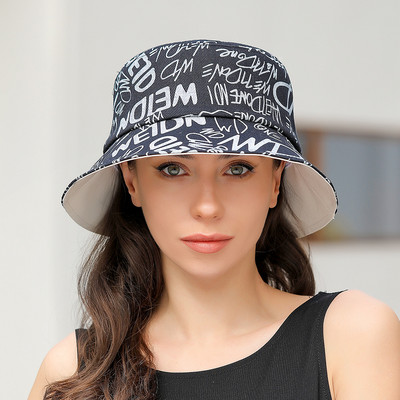 Pamut Vödörsapkák Női Nyári Fényvédő Panama Kalap Férfi Virágmintás Sunbonnet Fedoras Outdoor Fisherman Hat Strandsapka
